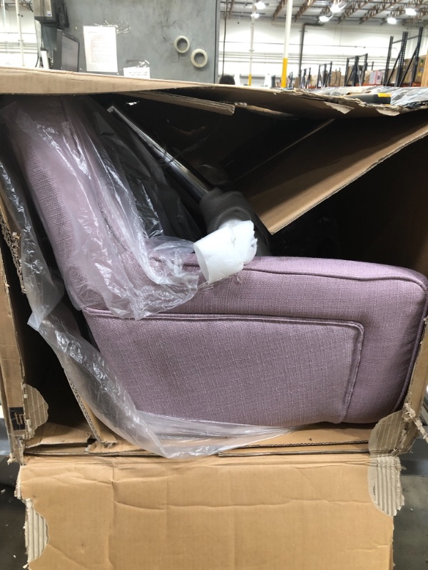 Photo 2 of **INCOMPLETE** Serta Style Ashland Home Office Chair Lilac Purple Twill Fabric
