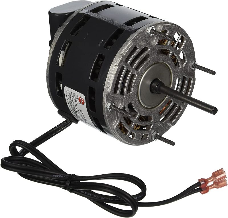 Photo 1 of Modine Manufacturing 1/12 hp, 1625 RPM, 1.5 amps, 115V MODINE HOT DAWG BLOWER MOTOR FOR, 5/16&quot x 2-7/8&quot, GRAY/BLACK
