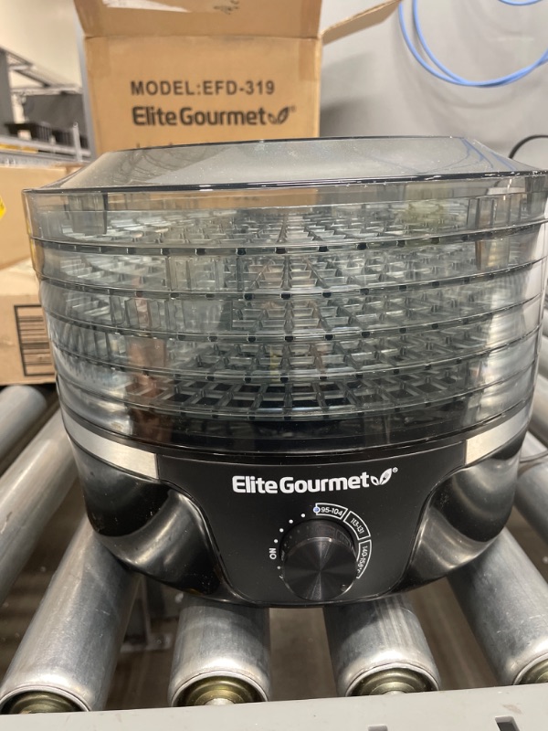 Photo 2 of Elite Gourmet EFD319 Food Dehydrator, Food Dehydrator, Adjustable Temperature Controls, Jerky Herbs Fruit Veggies Snacks, 5 BPA-Free 11.4" Trays
