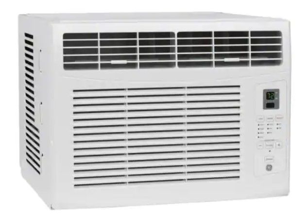 Photo 1 of 6,000 BTU 115-Volt Window Air Conditioner for 250 sq. ft. Rooms in White with Remote
