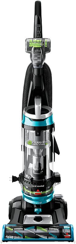 Photo 1 of BISSELL Cleanview Swivel Rewind Pet Upright Bagless Vacuum Cleaner, Teal
