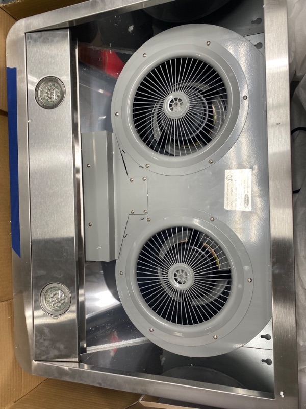 Photo 1 of Cosmo COS-QS75 30 in. Under Cabinet Range Hood with 500 CFM, Permanent Filters, LED Lights, Convertible from Ducted to Ductless (Kit Not Included) in Stainless Steel
