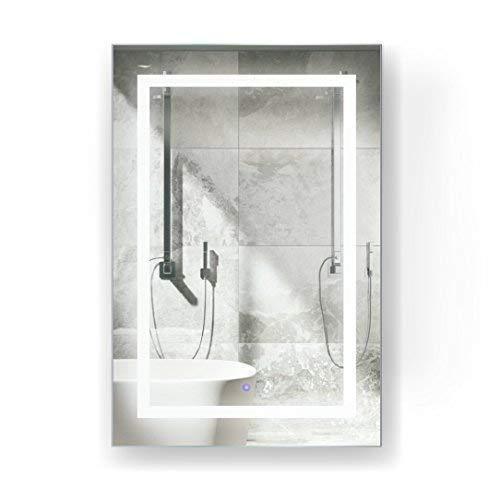 Photo 1 of Krugg LED Medicine Cabinet 24 Inch X 36 Inch | Recessed or Surface Mount Mirror Cabinet w/Dimmer & Defogger + 3X Makeup Mirror Inside & Outlet + USB
