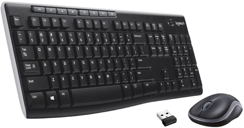 Photo 1 of Logitech MK270 Wireless Keyboard and Mouse Combo for Windows, 2.4 GHz Wireless, Compact Mouse, 8 Multimedia and Shortcut Keys, 2-Year Battery Life, for PC, Laptop
