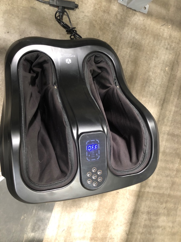 Photo 2 of TESTED TURNS ON**
Shiatsu Heated Foot and Calf Massager Machine to Relieve Sore Feet, Ankles, Calfs and Legs, Deep Kneading Therapy, Relaxation Vibration and Rolling & Stimulates Blood Circulation (Black)
