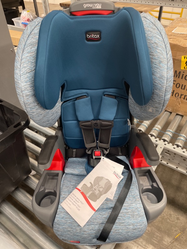 Photo 2 of Britax Grow with You ClickTight Harness-2-Booster Car Seat, Seaglass , 26.5x17.75x25 Inch (Pack of 1)
