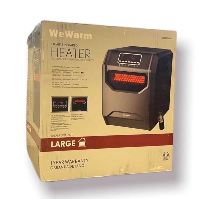 Photo 1 of TESTED WORKS*
WeWarm 1500 Quartz infrared room heater With Remote?
