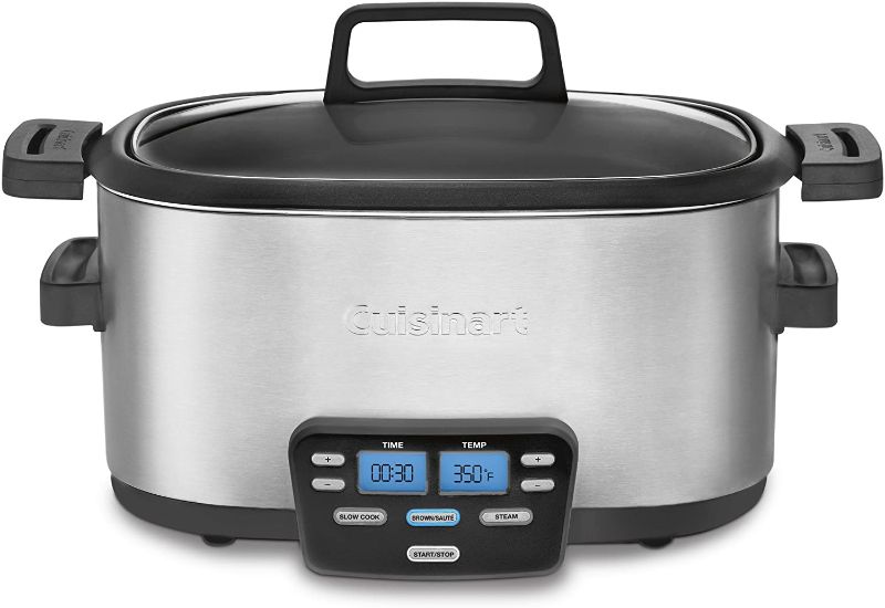 Photo 1 of Cuisinart MSC-600 3-In-1 Cook Central 6-Quart Multi-Cooker: Slow Cooker, Brown/Saute, Steamer
