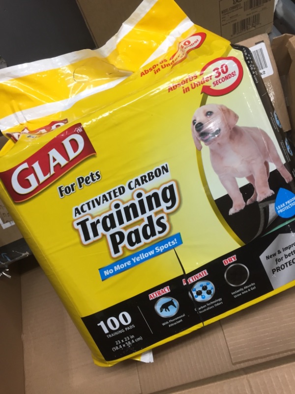 Photo 2 of Glad for Pets Black Charcoal Puppy Pads-New and Improved Puppy Potty Training Pads That ABSORB and NEUTRALIZE Urine Instantly-Training Pads for Dogs