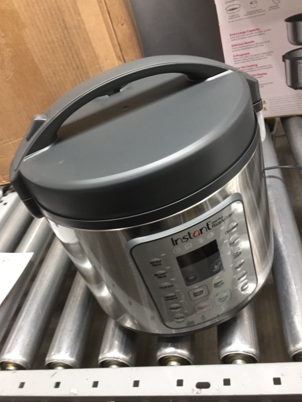 Photo 2 of **NON-FUNCTIONAL; PARTS ONLY!**
Instant Pot Zest Plus 20 Cup, 5Litre Rice Cooker,Steamer, Slow Cooker,13 One Touch Programs, No Pressure Cooking Functionality