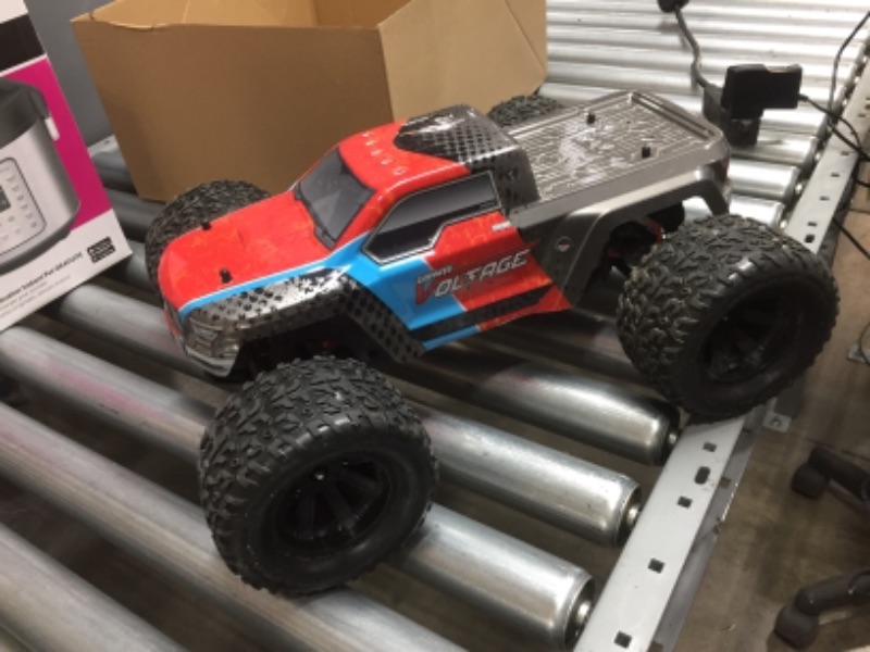 Photo 1 of ARRMA RC Monster Truck: 1/10 Granite Voltage MEGA 2WD SRS RTR with 2.4GHz Radio | 1800mAh 6C NiMH Battery | Charger | 1:10 Scale (Red/Black), ARA102727T3