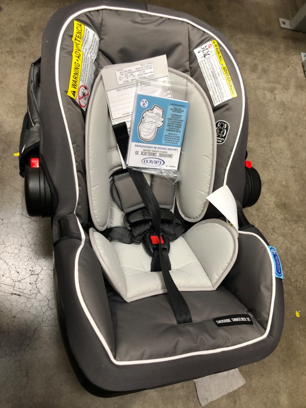 Photo 2 of Graco SnugRide SnugLock 35 Infant Car Seat, Tenley Gray