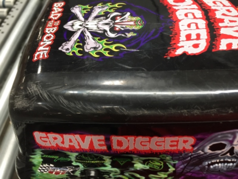 Photo 4 of Monster Jam, Official Mega Grave Digger All-Terrain Remote Control Monster Truck with Lights, 1: 6 Scale
