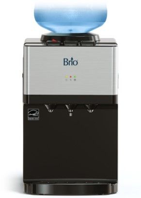 Photo 1 of *DAMAGED* Front panel bent Brio Limited Edition Top Loading Countertop Water Cooler Dispenser with Hot Cold and Room Temperature Water
