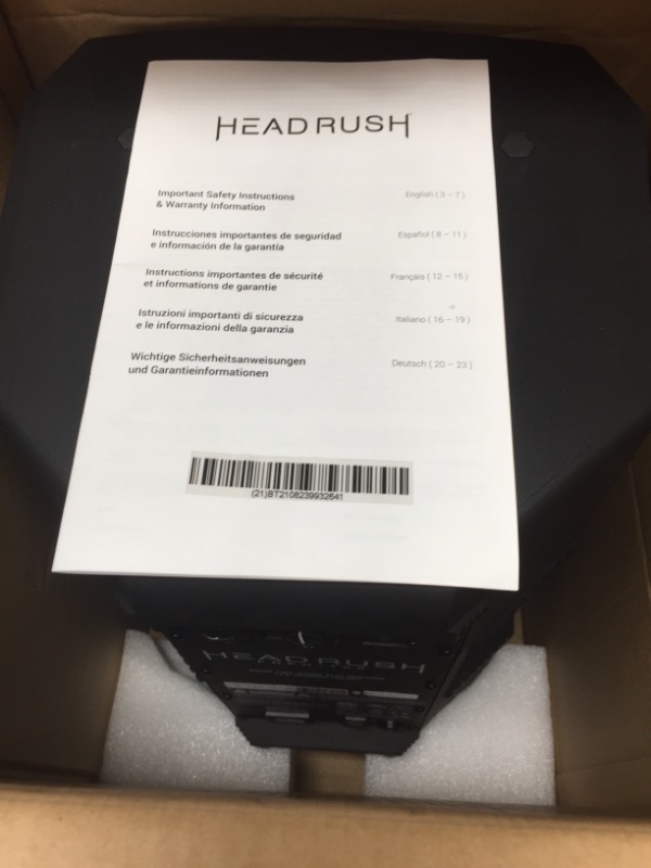 Photo 2 of HeadRush FRFR-108 | 2000W Full-Range Flat-Response Powered Guitar Cabinet

*USED- DIRTY**

ITEM TURNS ON SEE PICTURES