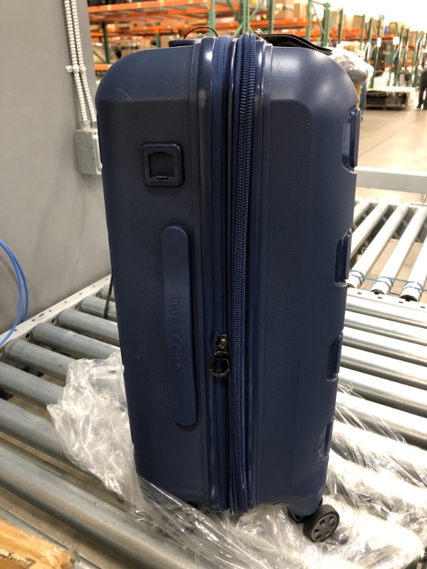 Photo 3 of Traveler's Choice Pagosa Indestructible Hardshell Expandable Spinner Luggage, Navy, Carry-on 22-Inch
22”H x 14. 25”W x 9. 25”D + 2”