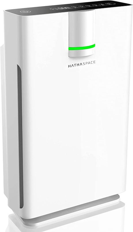 Photo 1 of TESTED WORKS**
HATHASPACE Smart Air Purifier 2.0 for Home Large Room with True HEPA Air Filter for Allergies, Pets, Smoke, Quiet Air Cleaner, Removes 99.9% of Dust, Mold, Pet Dander, Odors, Pollen - HSP002 - 1500 Sq. Ft. Coverage - H13 True HEPA
