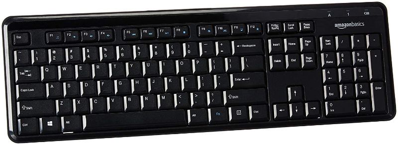 Photo 1 of Amazon Basics Wireless Keyboard-Quiet and Compact-US Layout (QWERTY)
- Missing hardware (Unable to test) 