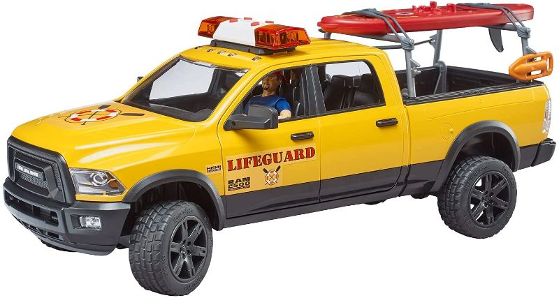 Photo 1 of RAM 2500 Power Wagen Life Guard w Figure, Stand up Paddle, L&S Module
- Missing//loose hardware 