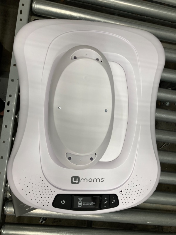 Photo 1 of 4moms® mamaRoo 4 Multi-Motion™ Baby Swing, Bluetooth Baby Rocker with 5 Unique Motions, Cool Mesh Fabric, Grey
