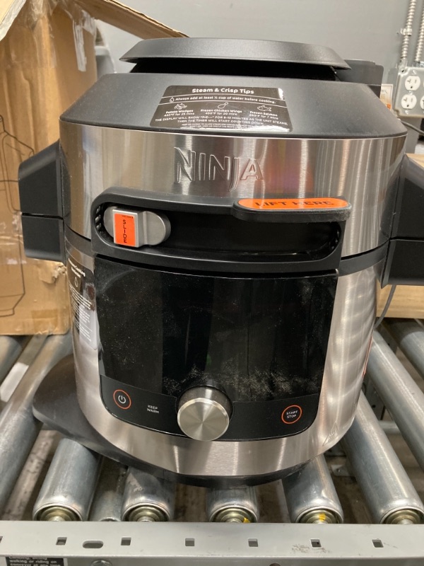 Photo 2 of Ninja OL701 Foodi 14-in-1 8-qt. SMART XL Pressure Cooker Steam Fryer with SmartLid, Stainless Steel/Black