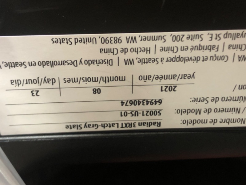 Photo 3 of Diono Radian 3RXT, 4-in-1 Convertible Car Seat, Rear and Forward Facing, Steel Core, 10 Years 1 Car Seat, Ultimate Safety and Protection, Slim Fit 3 Across, Gray Slate
