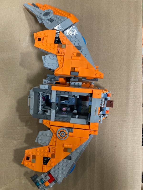 Photo 2 of EGO Marvel The Guardians’ Ship 76193 Space Battleship Building Kit; 6 Minifigures Include Star-Lord and Thor; New 2021 (1,902 Pieces)
