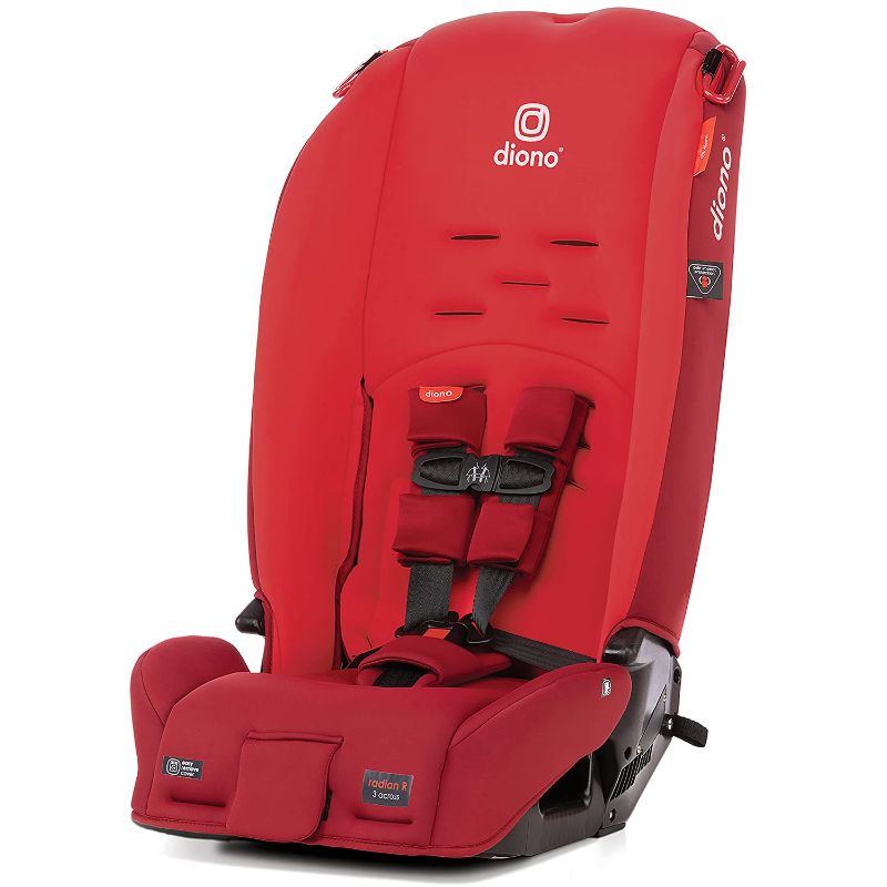 Photo 1 of Diono Radian 3R, 3-in-1 Convertible Car Seat, Rear Facing & Forward Facing, Slim Fit 3 Across, Red Cherry
