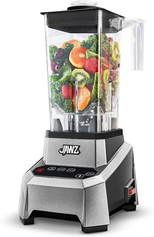 Photo 1 of **POWERS ON BUT BLADE DOES NOT TURN**
JAWZ High Performance Blender, 64 Oz Professional Grade Countertop Blender, Juicer, Smoothie or Nut Butter Maker, Precision Smart Touch Variable Speed, Stainless Steel Blades, Silver
