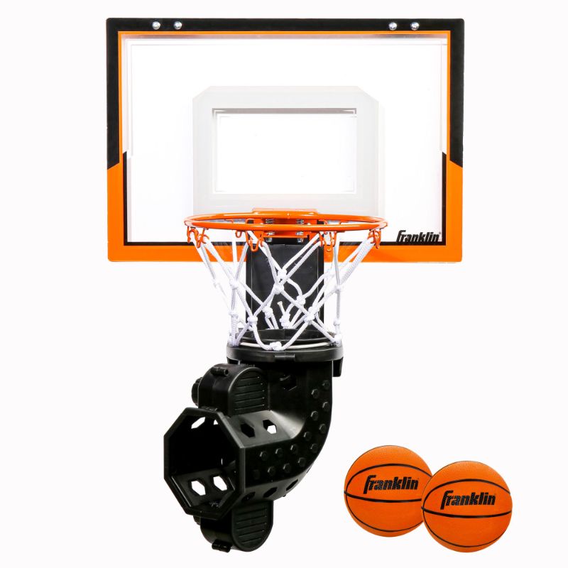 Photo 1 of Franklin Sports Over the Door Basketball Hoop with Ball Return - Game Room Ready - Shatter Resistant -  - Accessories Included
