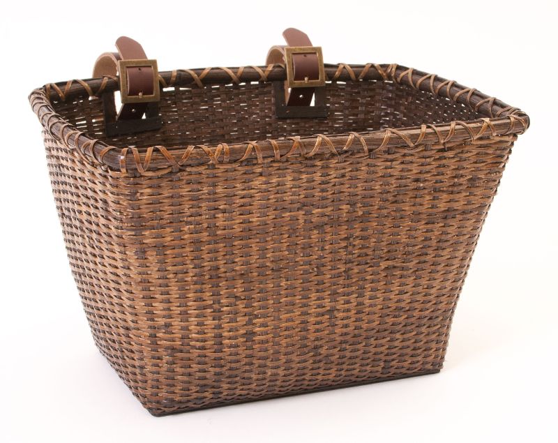 Photo 1 of Retrospec Bicycles Cane Woven Rectangular Toto Basket with Authentic