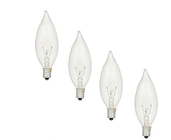 Photo 1 of **PACK OF 6**
60 Watt Double Life B10 Incandescent Light Bulb in 2700K Soft White Color Temperature (4-Pack)
