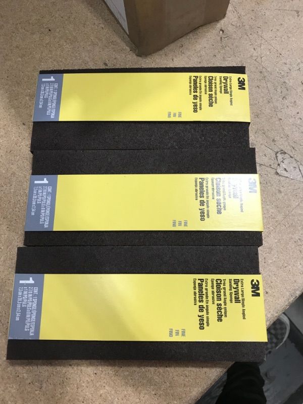 Photo 2 of *** SETS OF 3**
2-7/8 in. x 8 in. x 1 in. Fine Grit Extra Large Angled Drywall Sanding Sponge