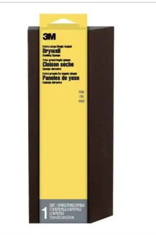 Photo 1 of *** SETS OF 3**
2-7/8 in. x 8 in. x 1 in. Fine Grit Extra Large Angled Drywall Sanding Sponge