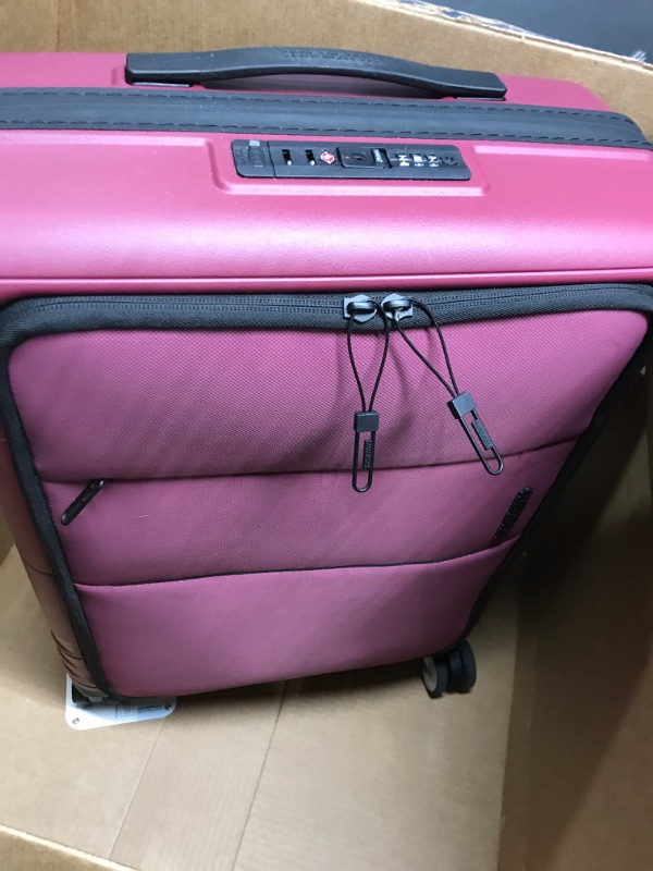 Photo 2 of American Tourister Apex DLX Spinner, Carry-On 20-Inch, Garnet Red