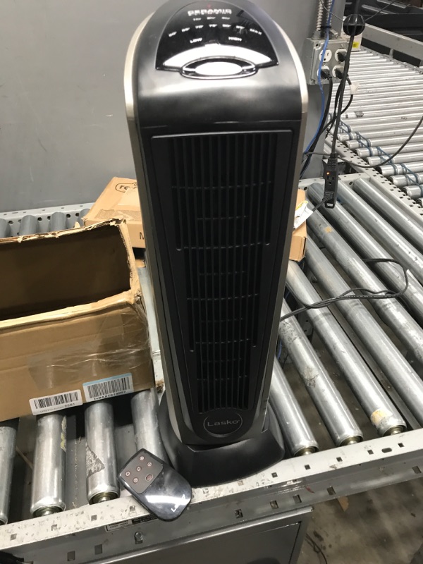 Photo 2 of Lasko 1500W Digital Ceramic Space Heater with Remote, 755320, Silver