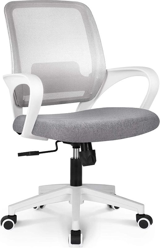 Photo 1 of not functional**parts only**neo chair Office Chair Ergonomic Desk Chair Mesh Computer Chair Lumbar Support Modern Executive Adjustable Rolling Swivel Chair Comfortable Mid Black Task Home Office Chair, Grey
