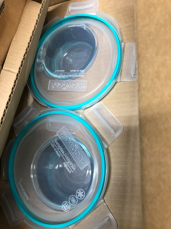 Photo 3 of *SEE NOTE*INCOMPLETE SET* Snapware Total Solution 24-Pc Glass Food Storage Container Set with Plastic Lids, 4-Cup, 2-Cup & 1-Cup Meal Prep Containers, BPA-Free Lids with 4 Locking Tabs, Microwave, Dishwasher, and Freezer Safe 24 PC