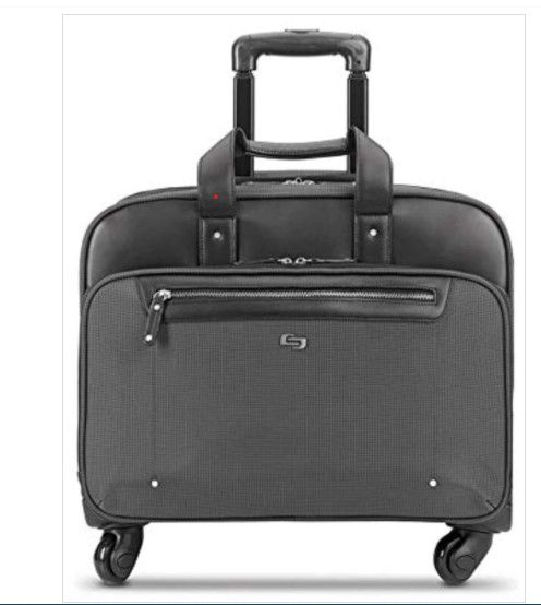 Photo 1 of SOLO NEW YORK GRAMERCY ROLLING LAPTOP BAG. 4 WHEEL ROLLING BRIEFCASE FOR WOMEN AND MEN. FITS UP TO 15.6 INCH LAPTOP GREY