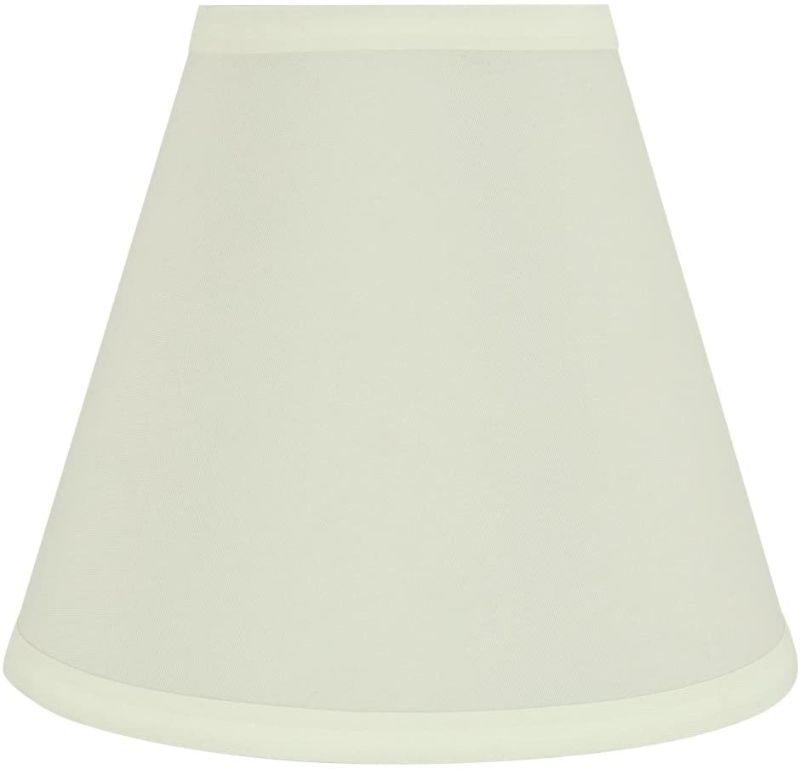 Photo 1 of Aspen Creative 32473 Transitional Hardback Empire Shaped Construction White, 8" Wide (4" x 8" x 7") Spider LAMP Shade
