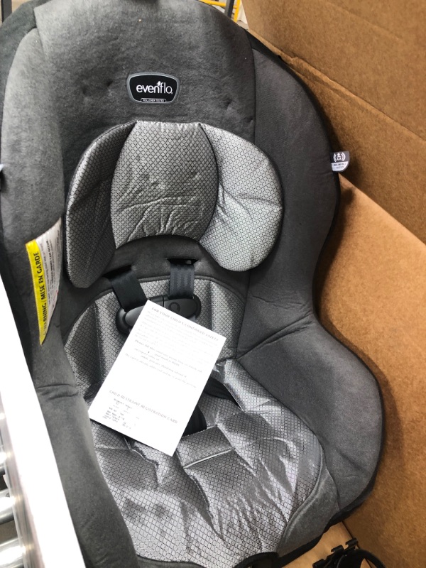 Photo 2 of Evenflo Tribute LX Harness Convertible Car Seat, Solid Print Gray