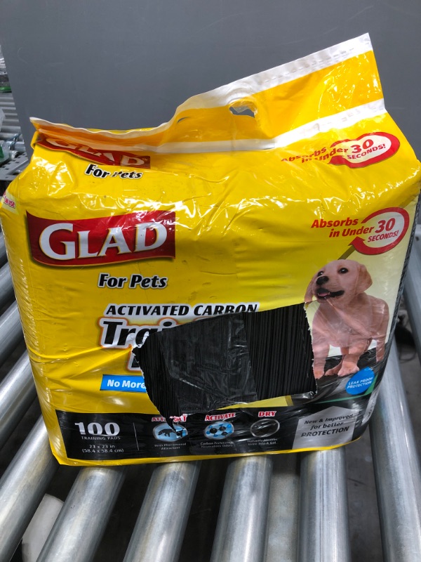 Photo 2 of Glad for Pets Black Charcoal Puppy Pads-New and Improved Puppy Potty Training Pads That ABSORB and NEUTRALIZE Urine Instantly-Training Pads for Dogs