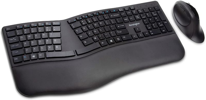 Photo 1 of Kensington Pro Fit Ergonomic Wireless Keyboard and Mouse - Black (K75406US)