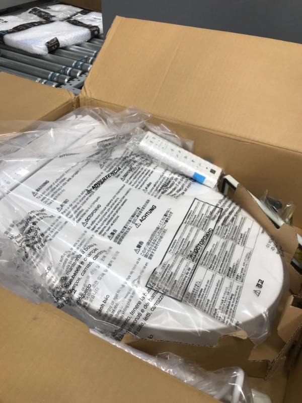 Photo 2 of ***OPEN BOX***
TOTO SW3084#01 WASHLET C5 Electronic Bidet Toilet Seat with PREMIST and EWATER+ Wand Cleaning, Elongated, Cotton White
