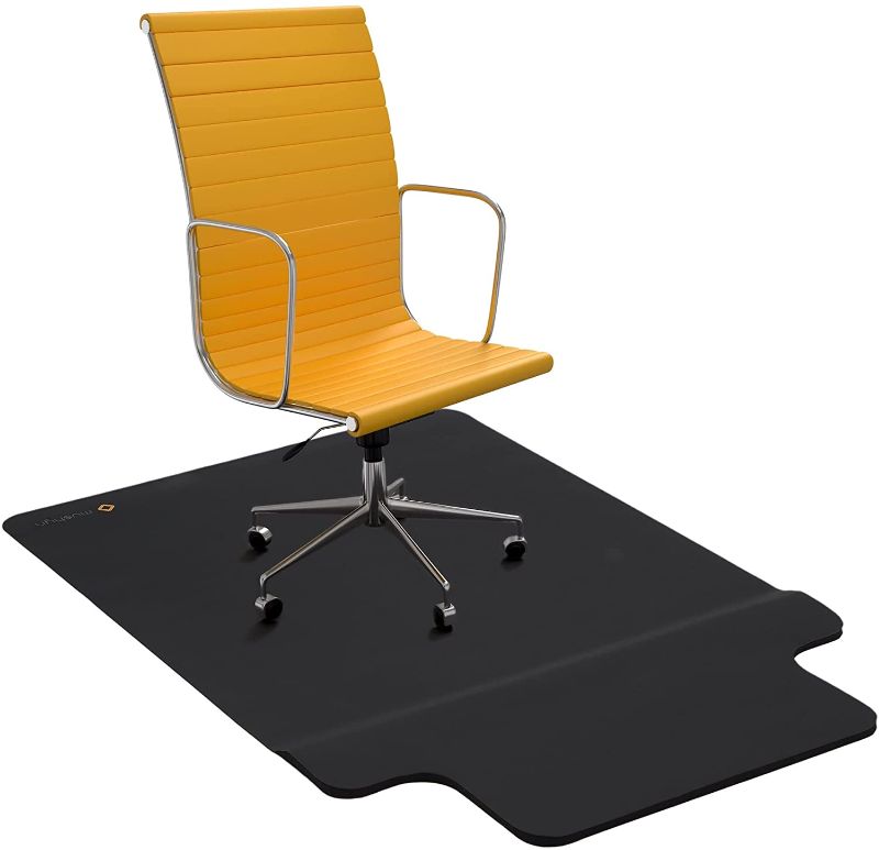 Photo 1 of Office Chair Mat with Anti Fatigue Cushioned Foam - Chair Mat for Hardwood Floor with Foot Rest Under Desk - 2 in 1 Chairmat Standing Desk Anti-Fatigue Comfort Mat for Hard Floor - Size 54”x36”
