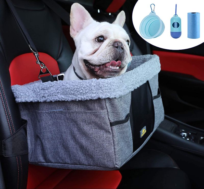Photo 1 of 
LIMETEK Pet Car Booster Seat, Elevated Car Seat for Dogs with Metal Frame Construction, Lookout Dog Car Seats for Small Dogs Pets Up to 25Lbs
