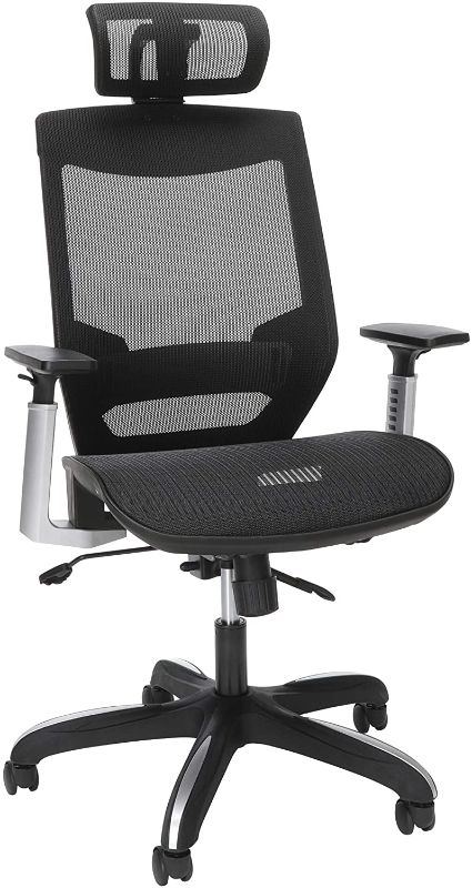 Photo 1 of ***STOCK PHOTO VARIES***
OFM 525 Full Mesh Office Chair with Headrest, Lumbar Support, Black
24.8"D x 26.4"W x 46.5"H