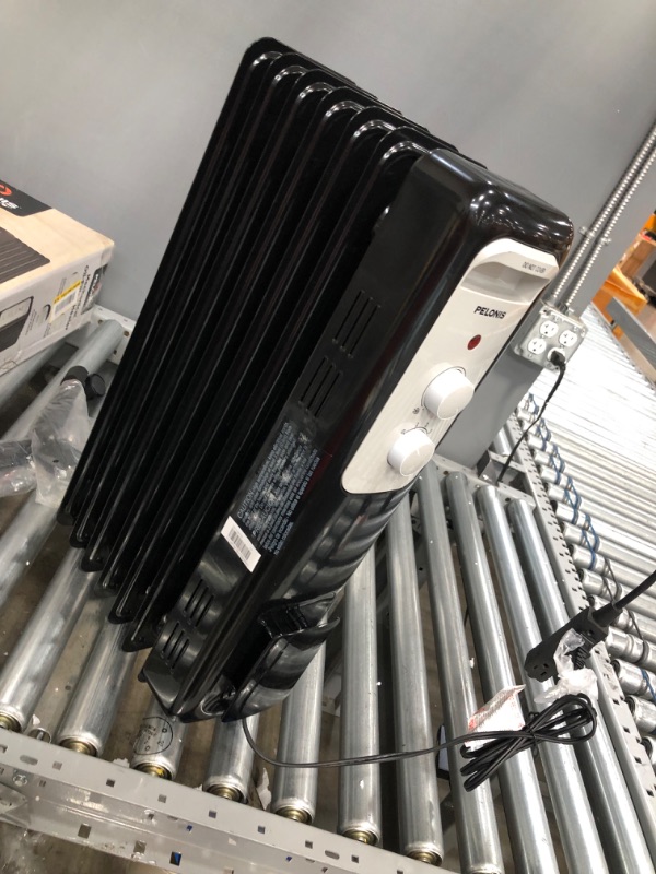 Photo 1 of 1,500-Watt Oil-Filled Radiant Electric Space Heater with Thermostat
