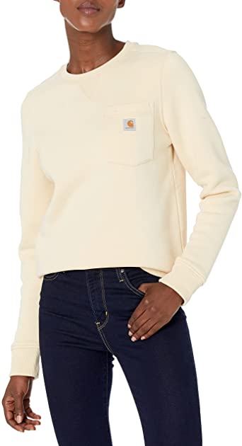 Photo 1 of Carhartt Women's Clarksburg Crewneck Pocket Sweatshirt (Medium)