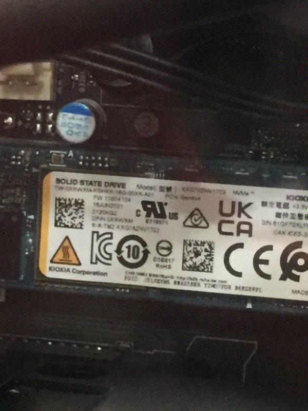 Photo 27 of **NONFUNCTIONAL**MISSING COMPONENTS DID NOT STAY ON 
Alienware Aurora R14 Gaming Desktop - AMD Ryzen 9 5900, 32GB 3466MHz RAM, 1TB SSD + 2TB HDD, NVIDIA GeForce RTX 3080 10GB GDDR6X Graphics, Liquid Cooled, Windows 11 Home - Dark Side of the Moon, Black